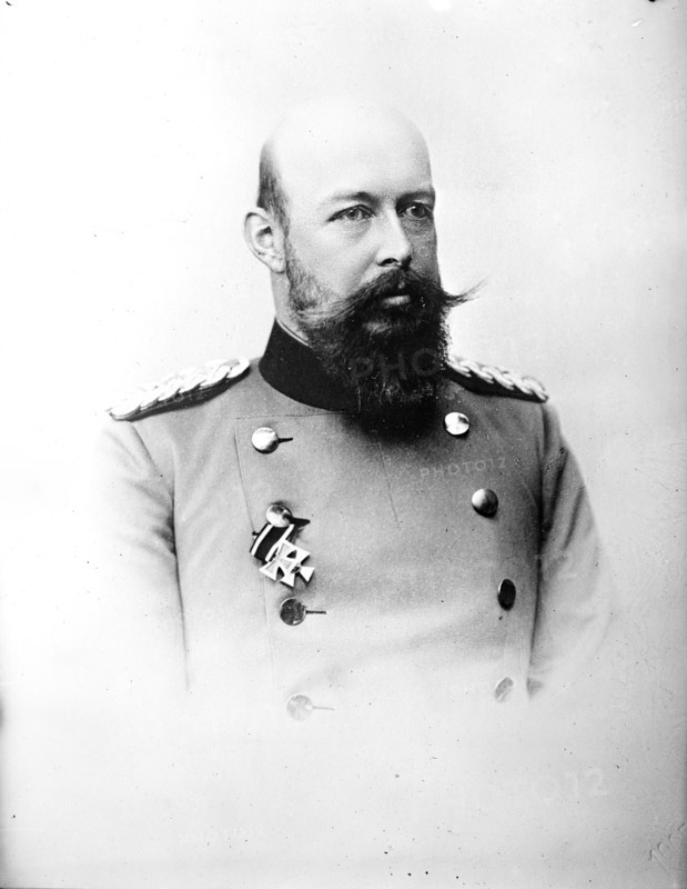 Grand Duke Paul Friedrich of Mecklenburg, Schwerin, portrait bust, in uniform