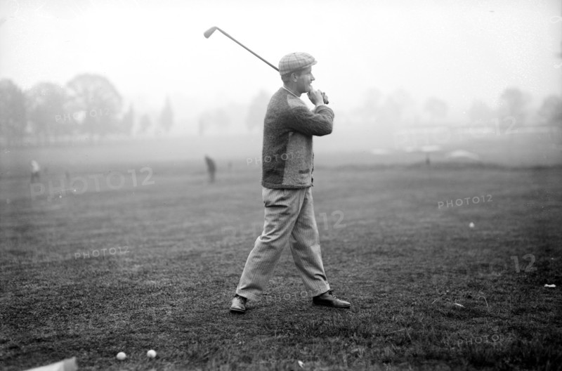 Jerome D. Travers, playing golf, Baltusrol