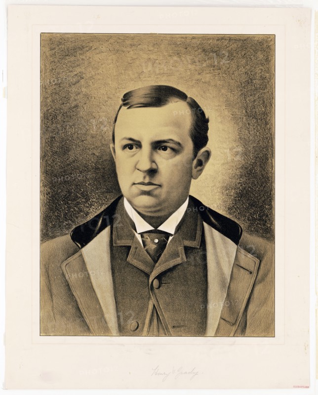 Journalist and orator Henry W. Grady (1890 print)