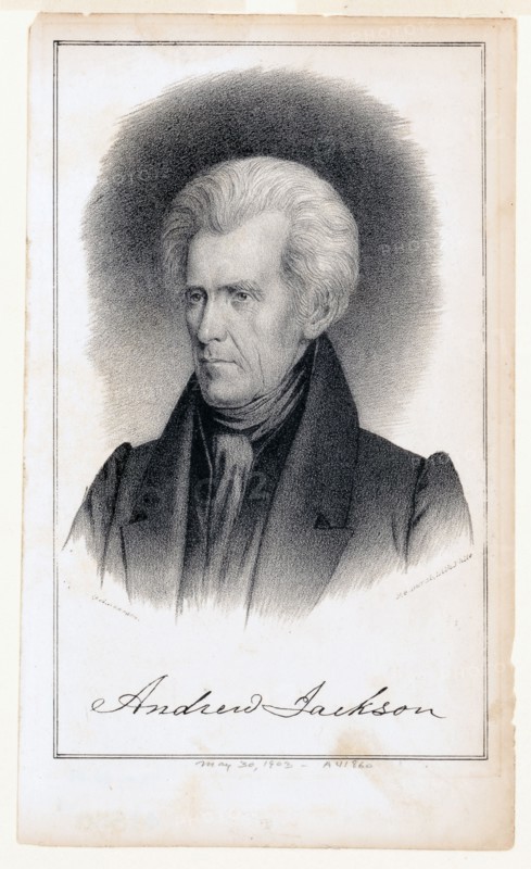 Andrew Jackson portrait ca. 1830-1851