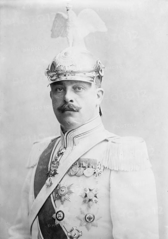 Prince Frustenberg, portrait bust, in uniform 1903