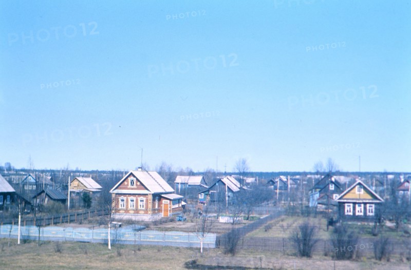 Homes in the Russia countryside in the late 1970s USSR (1978)