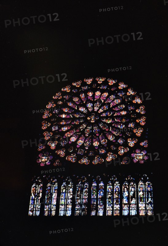 1974 Stained Glass window at Notre Dame Cathederal