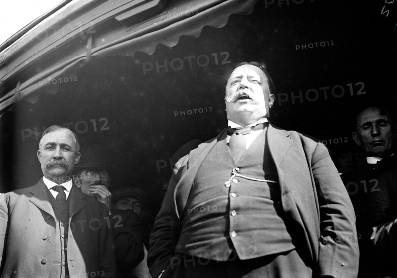 William Howard Taft, near Hutchinson, Kas. 1908