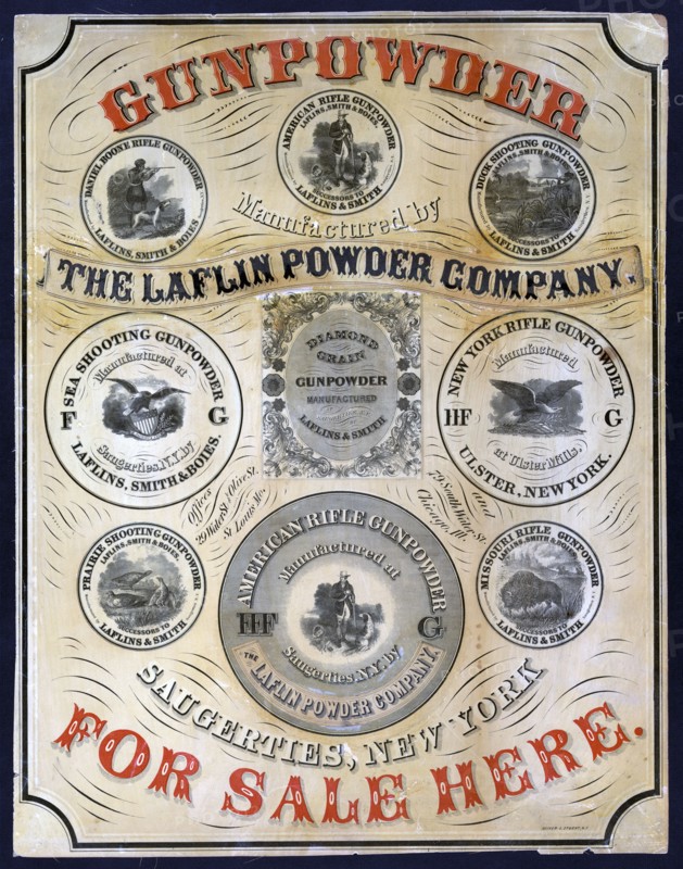 The Laflin Powder Company - Gunpowder advertisement ca. 1800s