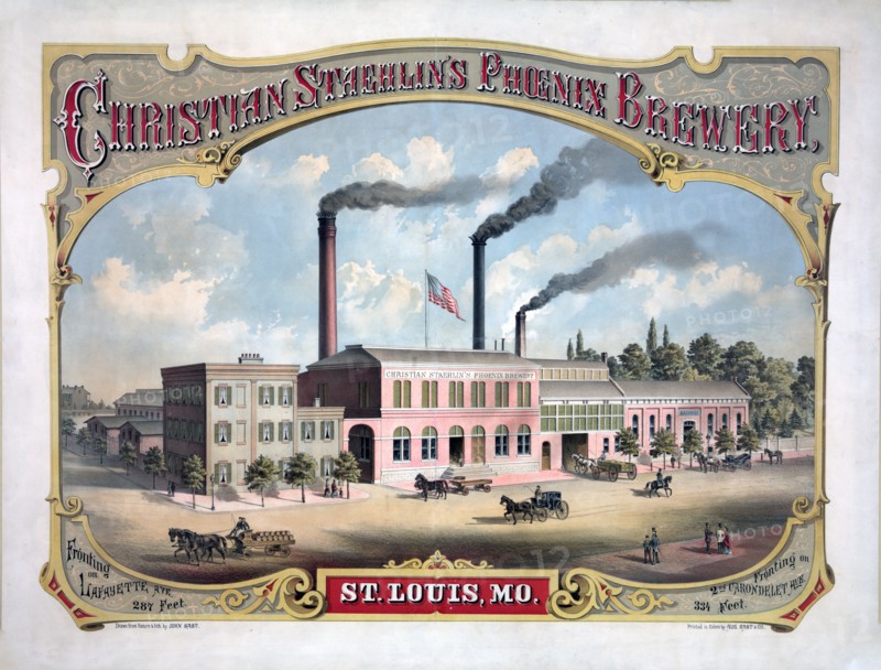 Christian Staehlin's Phoenix brewery, St. Louis, MO.