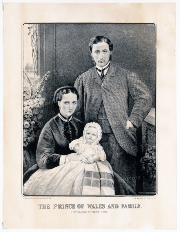 The Prince of Wales and family portrait ca. 1865