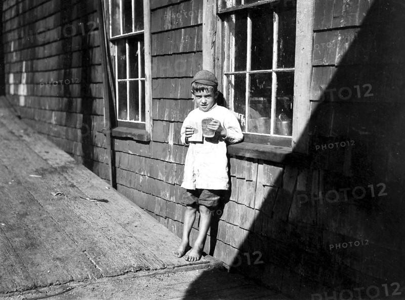 5 year old Preston, a young cartoner, Eastport Maine