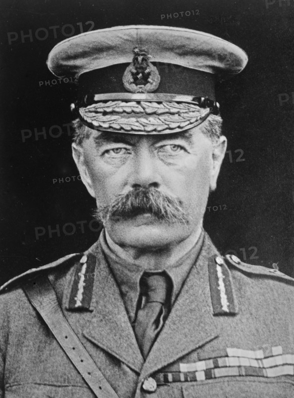 Lord Kitchener Portrait - Horatio Herbert Kitchener, 1st Earl Kitchener (1850-1916), a British Field Marshal and proconsul who served in the Second Boer War and World War I ca. 1910-1915