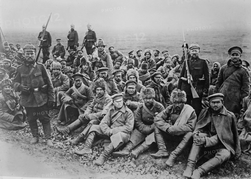 Russian prisoners of war during World War I - Russians, Tartars, Kirgises [i.e., Kyrgyz] etc. ca. 1914-1915