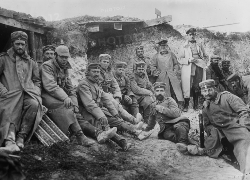 German soldiers at Berry-Au-Bac, France during World War I ca. September 1914