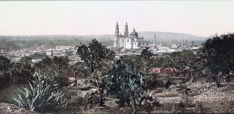 Mexico, view showing Cathedral Lagos ca. 1884 - 1900