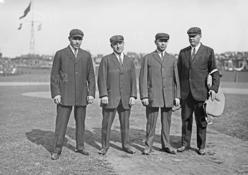 Bill Byron, George Hildebrand, Bill Klem, Bill Dinneen (umpires) ca. 1915
