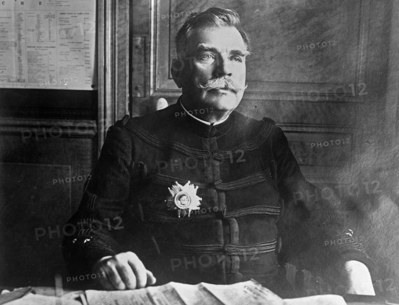French general Joseph Jacques Césaire Joffre (1852-1931) who served during World War I ca. 1910-1915