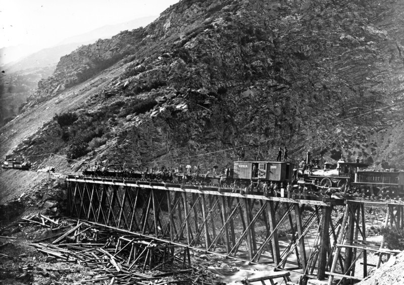 Devil's Gate Bridge, Weber County, Utah 1869.