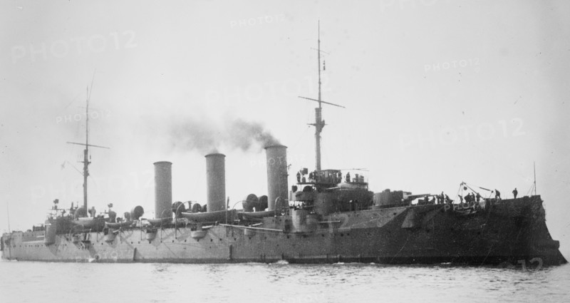 Russian Crusier Bogatyr, a Bogatyr-class protected cruiser built for the Imperial Russian Navy ca. 1910-1915