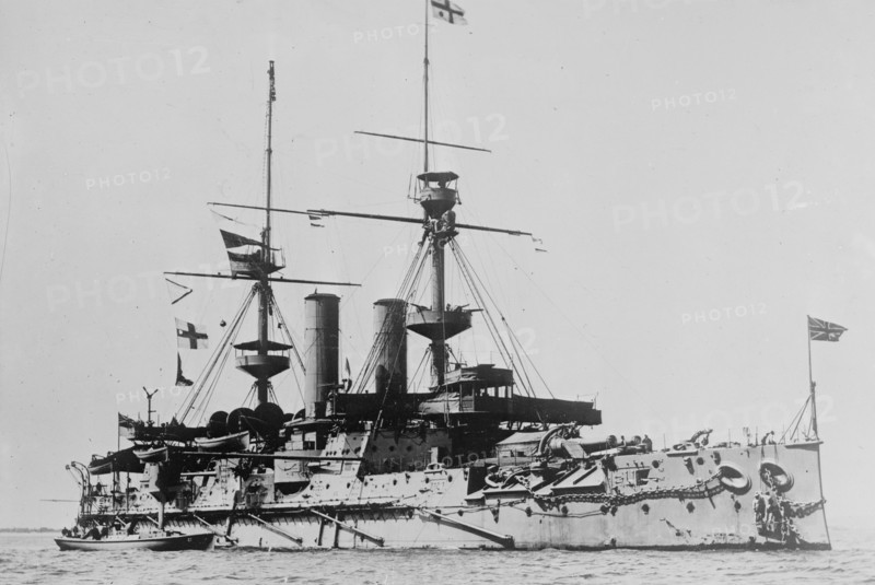 British Battleship HMS Empress of India ca. 1910-1915