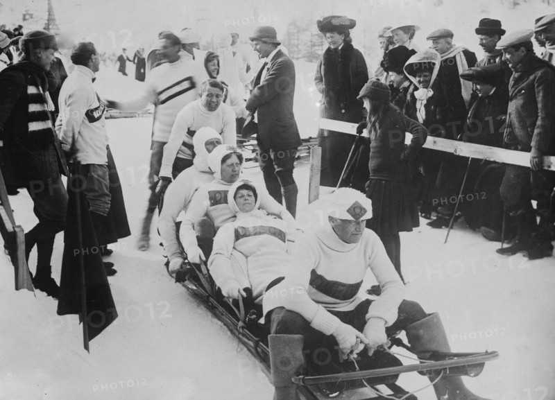St. Moritz -- Start of Bobsleigh Run ca. 1910-1915
