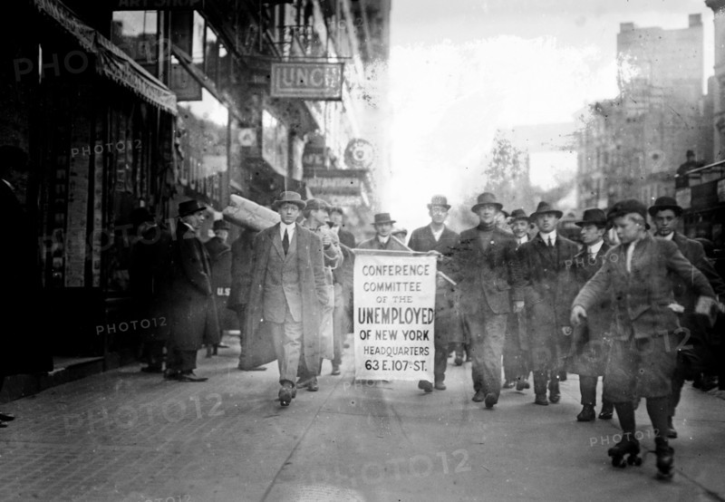 Anarchists marching in the streets in New York City 3/14