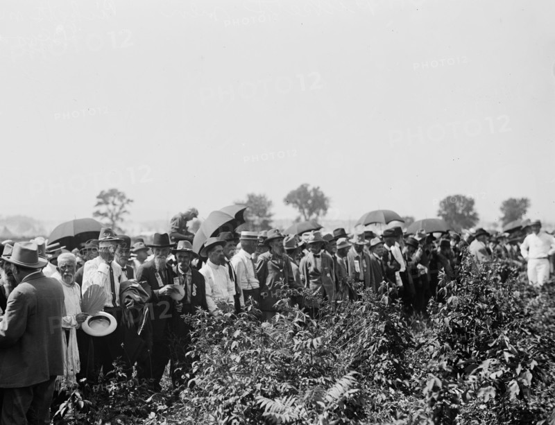 Gettysburg Reunion (the Great Reunion) of July 1913, which commemorated the 50th anniversary of the Battle of Gettysburg - Pickett's men at Bloody Angle