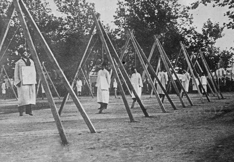 Murderers of Turk War Minister - executed by hanging ca. 1910-1915
