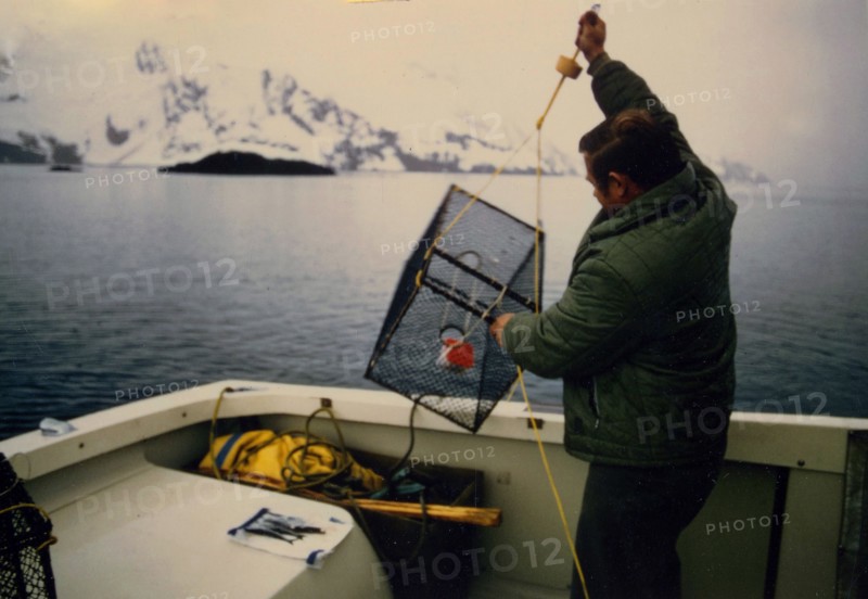 5/15/1973 - setting shrimp pots in Aialik Bay, Kenai Fjords Alaska