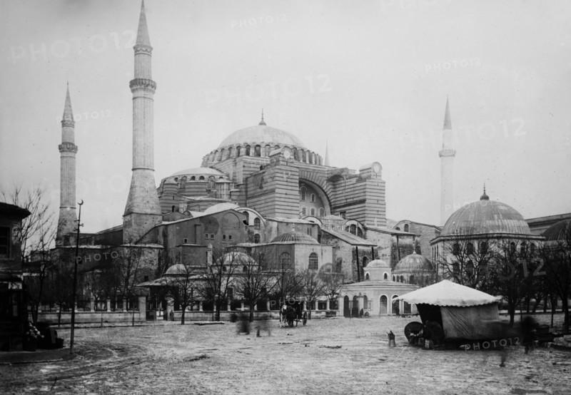 Hagia Sophia or Ayasofya in Istanbul, Turkey, originally built as a church ca. 1910-1915
