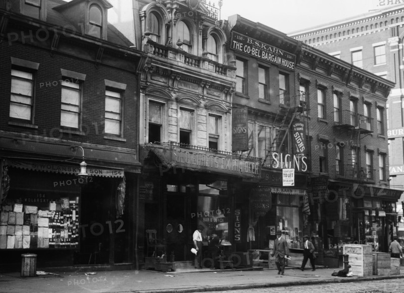 The White House Hotel - the building where John F. Schrank lived before his attempted assassination of U.S. President Teddy Roosevelt in 1912 (156 Canal Street near the corner of Elizabeth Street, New York City)