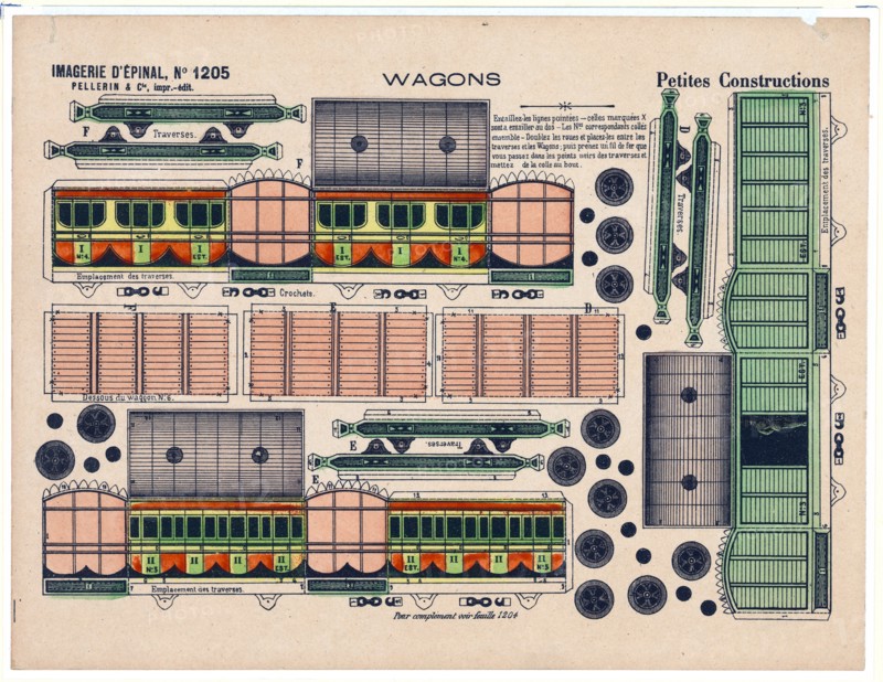 Petites constructions. Wagons ca. 1870-1900