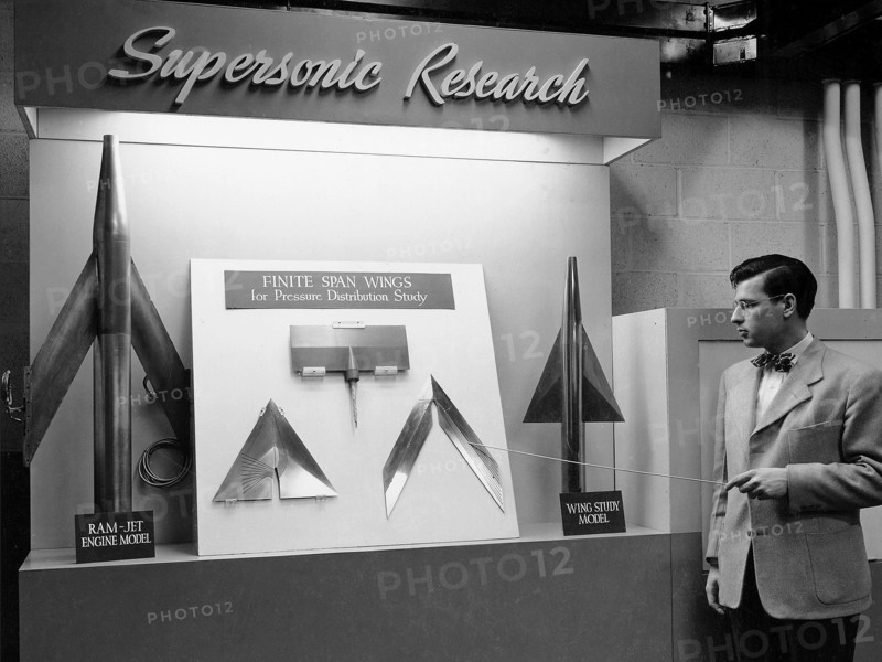 On March 22, 1946, 250 members of the Institute of Aeronautical Science toured the NACA’s Aircraft Engine Research Laboratory. (Supersonic Research for Display)