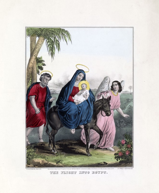 The flight into Egypt print ca. 1847