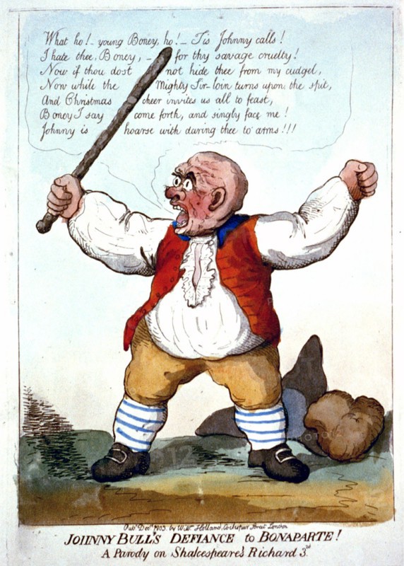 Johnny Bull's defiance to Bonaparte! ca. 1803