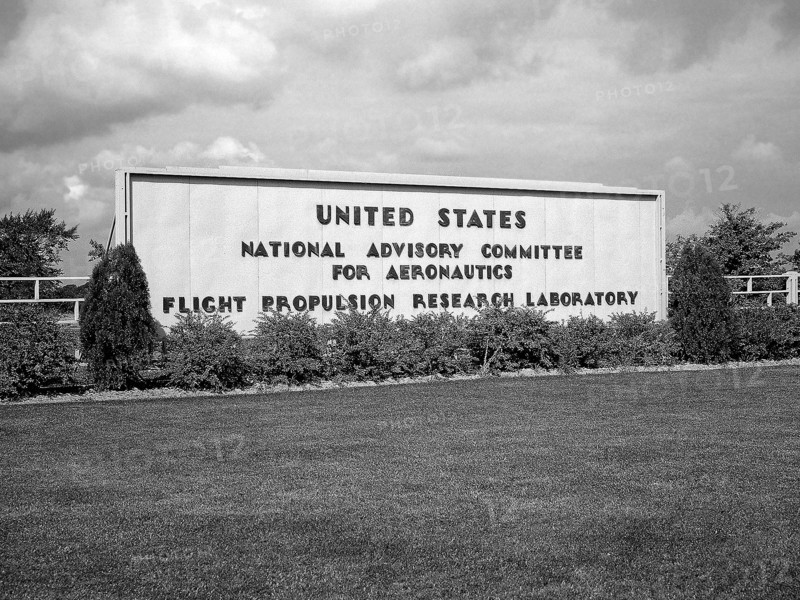 Entrance to the NACA's Flight Propulsion Research Laboratory ca. 1948