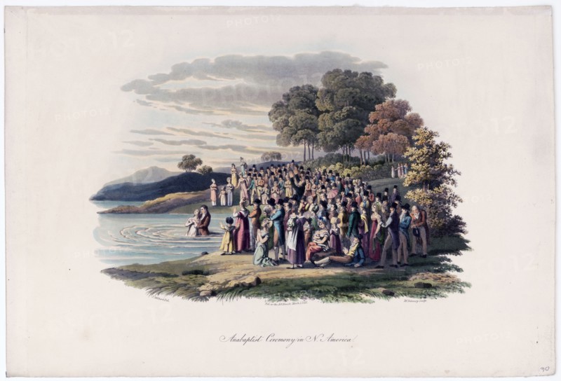 Anabaptist ceremony in North America ca. 1819