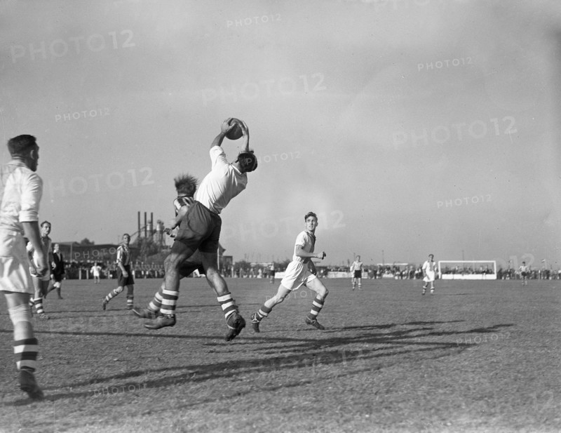 1940s Soccer Match - Neptunus against Volewijckers 3-2 in Rotterdam Holland ca. 1947