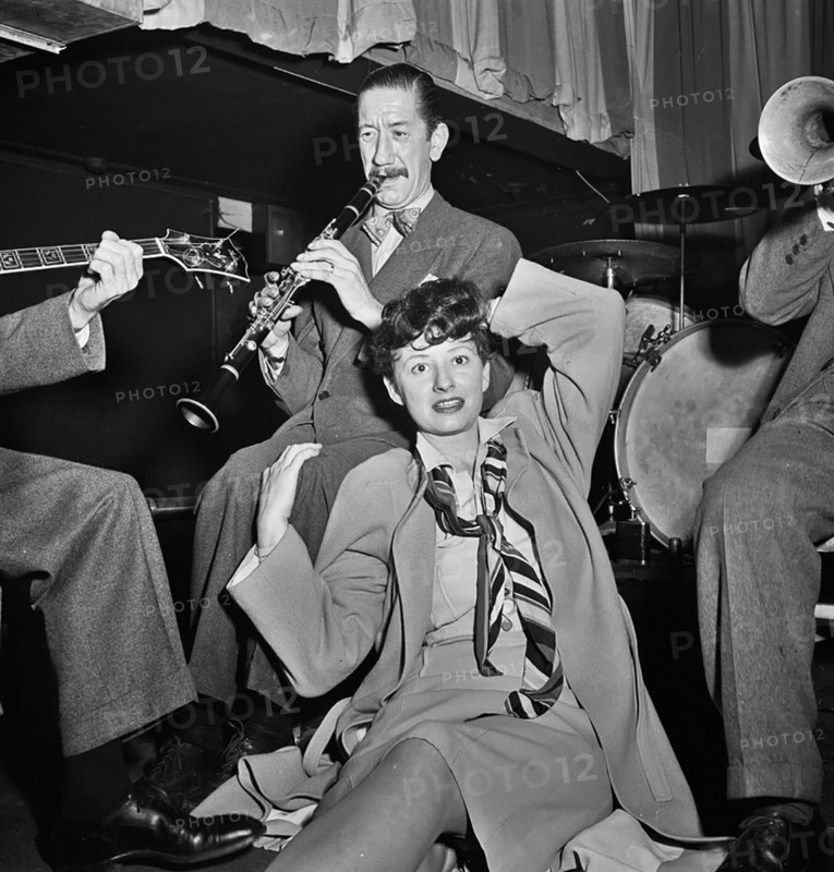 Portrait of Pee Wee Russell and Linda Keene, Eddie Condon's, New York, N.Y., between 1946 and 1948