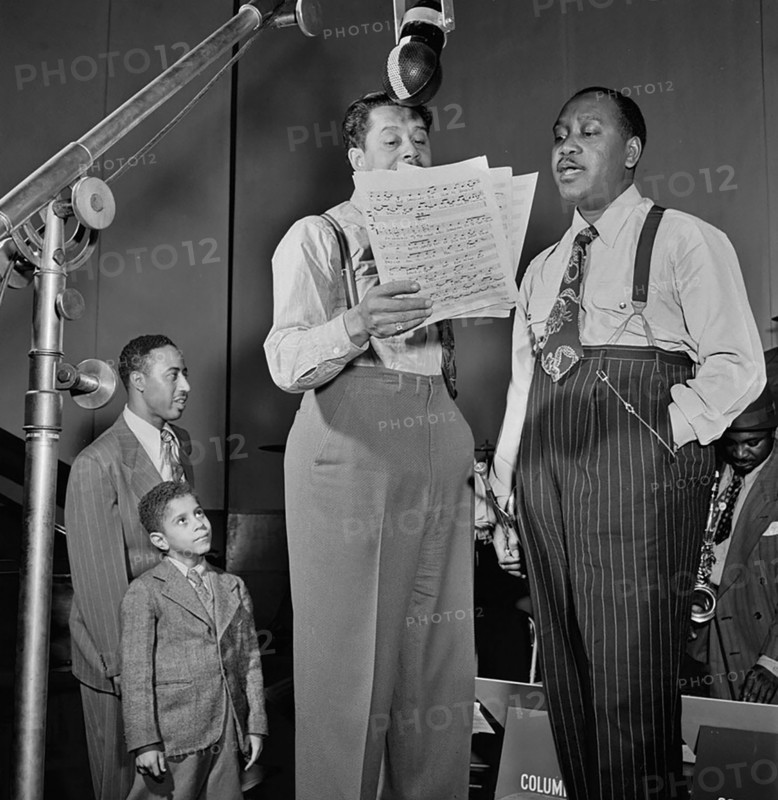 Portrait of Jonah Jones and Cab Calloway, Columbia studio, New York, N.Y., ca. Mar. 1947