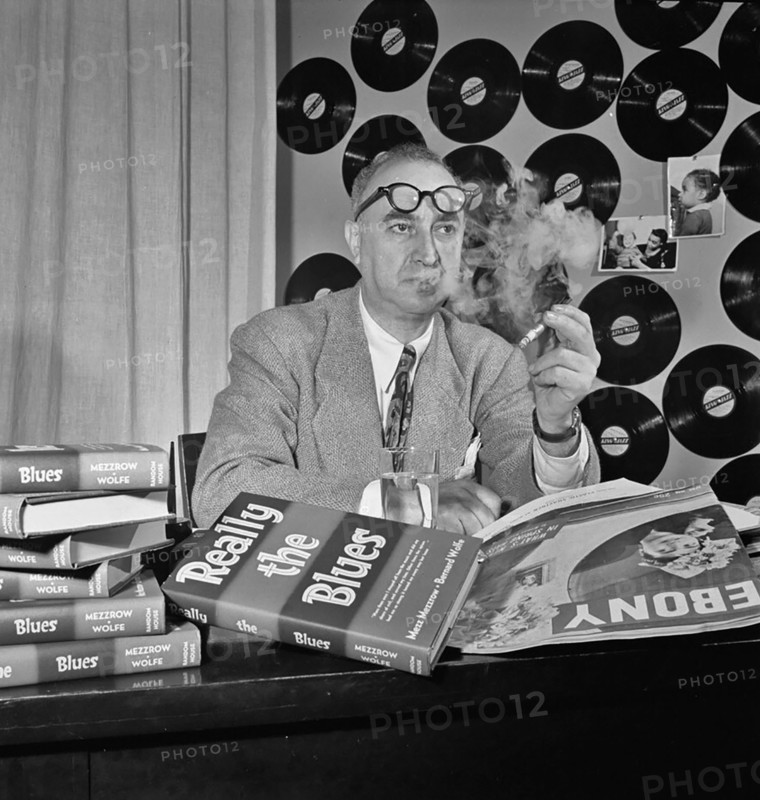 Portrait of Mezz Mezzrow in his office, New York, N.Y., ca. Nov. 1946