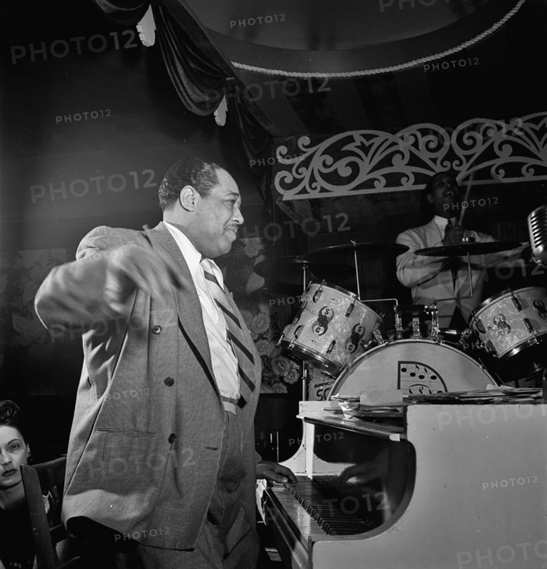 Portrait of Duke Ellington and Sonny Greer, Aquarium, New York, N.Y., ca. Nov. 1946