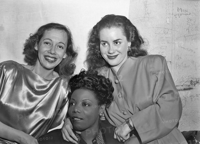Portrait of Imogene Coca, Mary Lou Williams, and Ann Hathaway, between 1938 and 1948