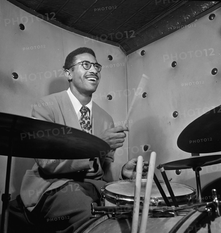 Portrait of Max Roach, Three Deuces, New York, N.Y., ca. Oct. 1947