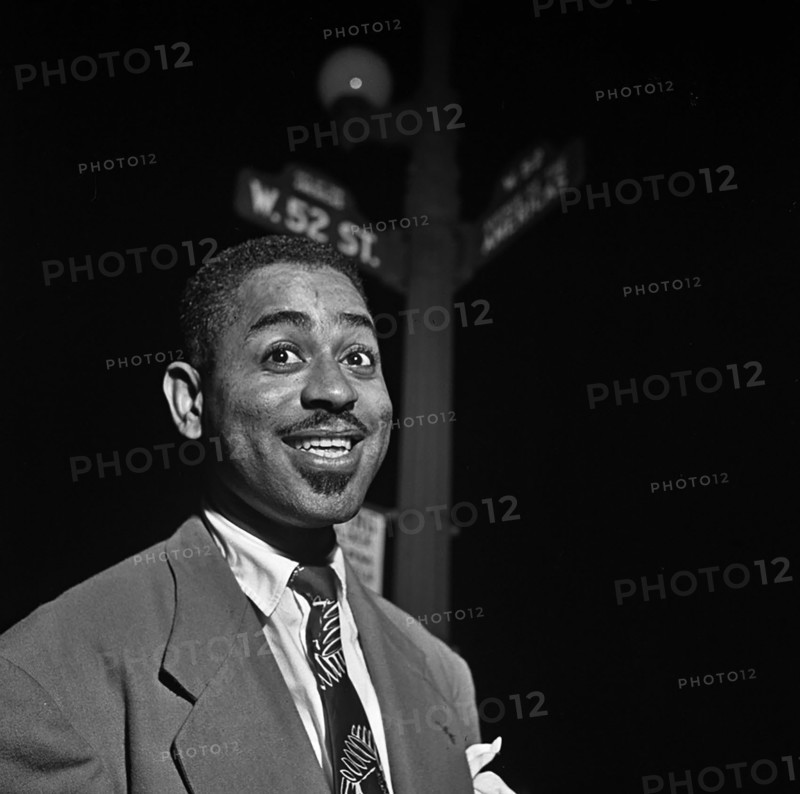 Portrait of Dizzy Gillespie, 52nd Street, New York, N.Y., between 1946 and 1948