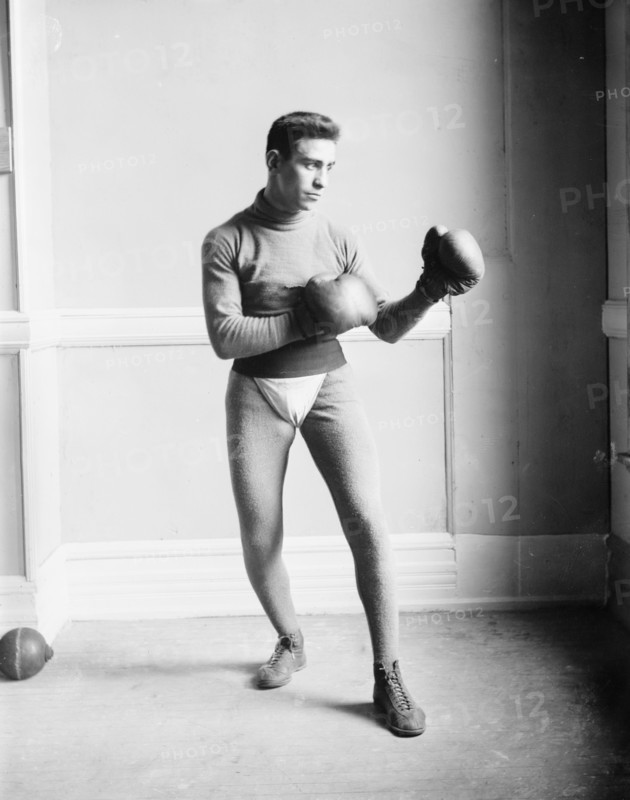 Photograph showsboxer Battling (Barty) Mantell. ca. 1910-1915