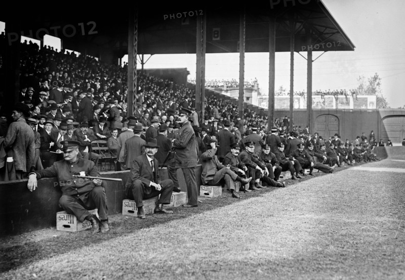 Police at World Series, Shibe Park, Philadelphia ca. 1914