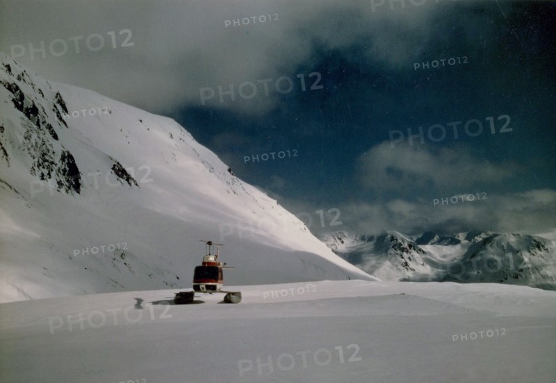 1973 - Helicopter on Harding Icefield, Alaska