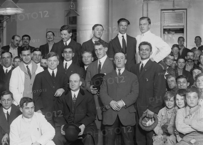 Danny Morgan and his school of fighters ca. 1910-1915