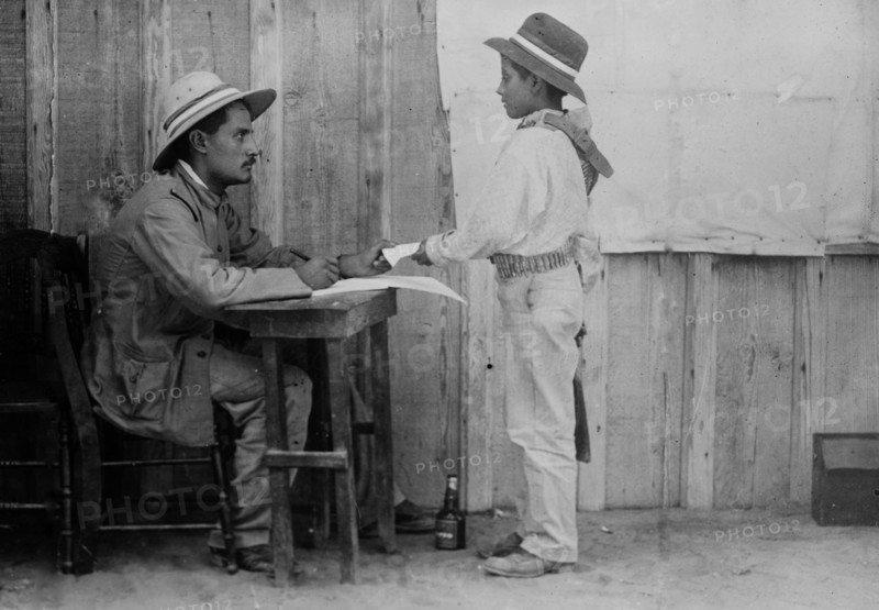 Mexican soldier -- 16 yrs. old ca. 1910-1915
