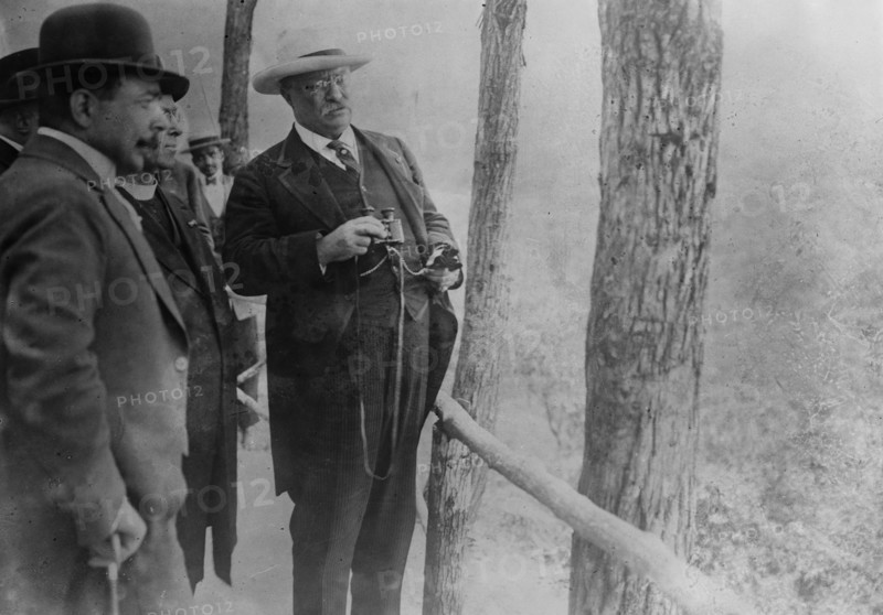 Date: 1913 - Roosevelt enjoying view - Rio Janeiro