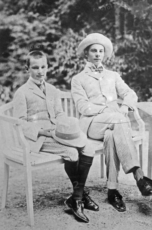 Crown Prince of Thurn & Taxis and Prince Carl August ca. 1910-1915