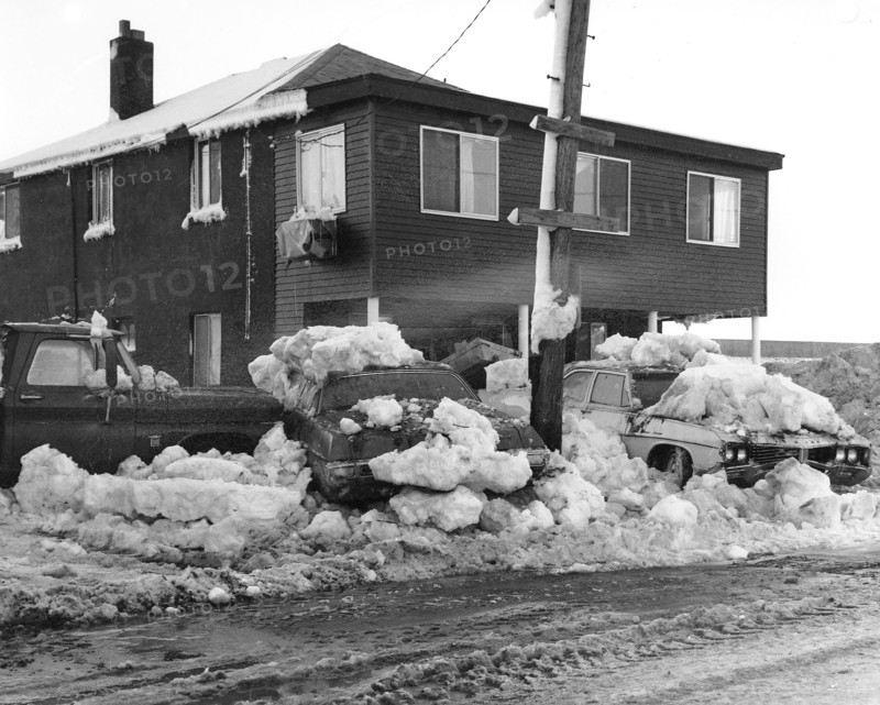 Automobiles Covered in Snow after Blizzard of 1978 2/17/1978